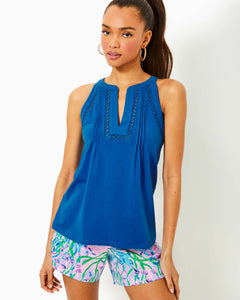 Issac Knit Top - Barton Blue