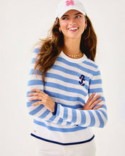 Load image into Gallery viewer, Kellyn Sweater - Jacaranda Blue Nauti Stripe
