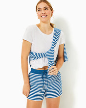 Load image into Gallery viewer, 4&quot; Peppi High Rise Short - Barton Blue St. Tropez Stripe
