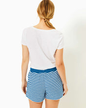 Load image into Gallery viewer, 4&quot; Peppi High Rise Short - Barton Blue St. Tropez Stripe
