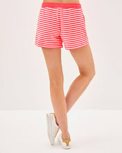 Load image into Gallery viewer, 4&quot; Peppi High Rise Short - Cane Coral St Tropez Stripe
