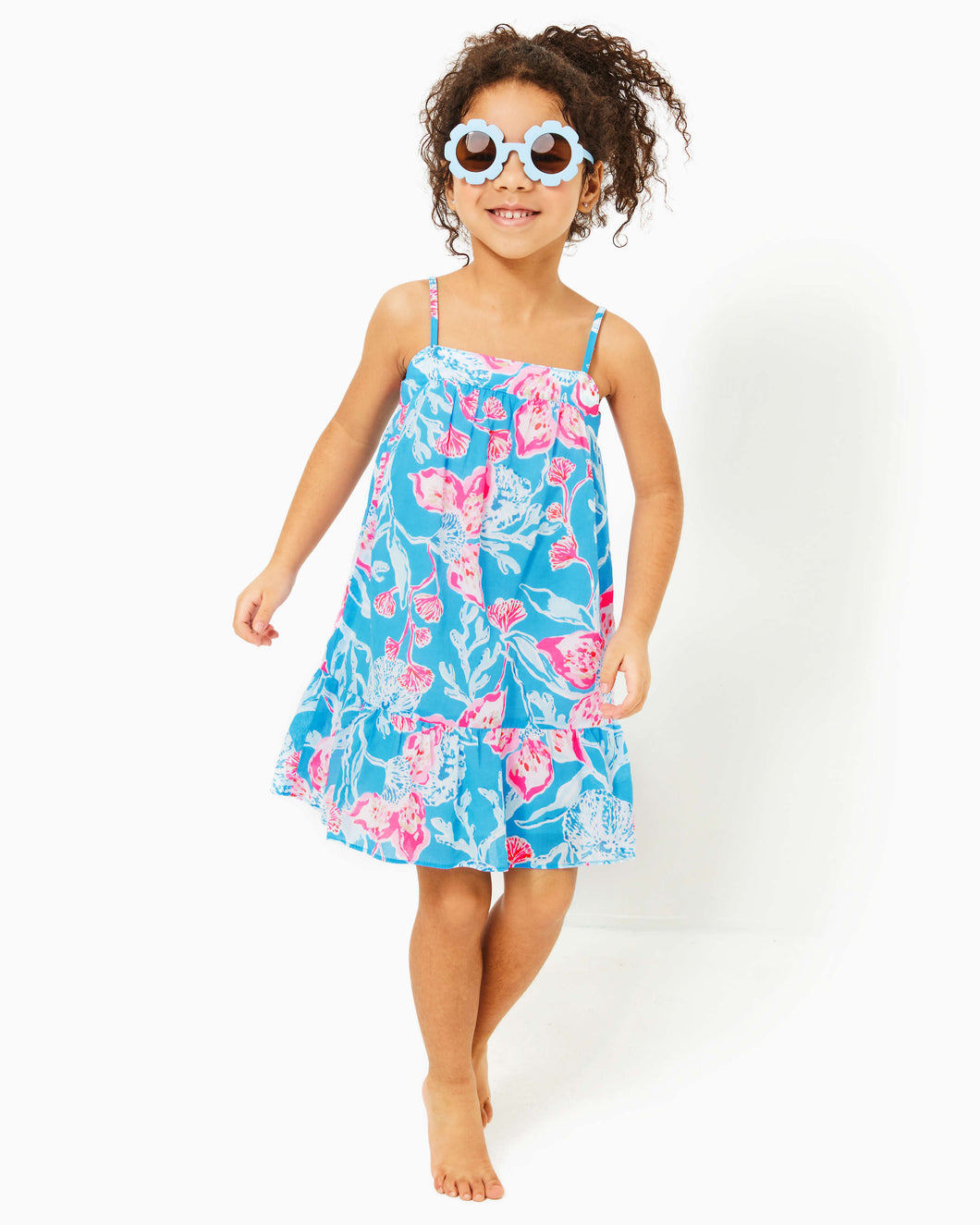 Girls Mini Alessia Dress - Multi Bahamian Rhapsody