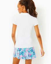 Load image into Gallery viewer, UPF 50+ Luxletic Frida Polo Top - Resort White Gone Shellin Embroidery
