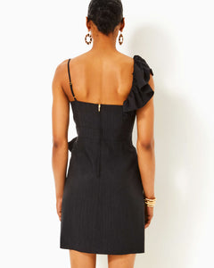 Lavianna Ruffle Dress - Noir