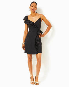 Lavianna Ruffle Dress - Noir