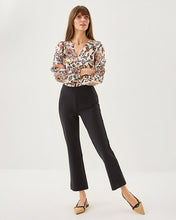 Load image into Gallery viewer, 28&quot; Christabel Ponte Crop Flare Pant - Noir
