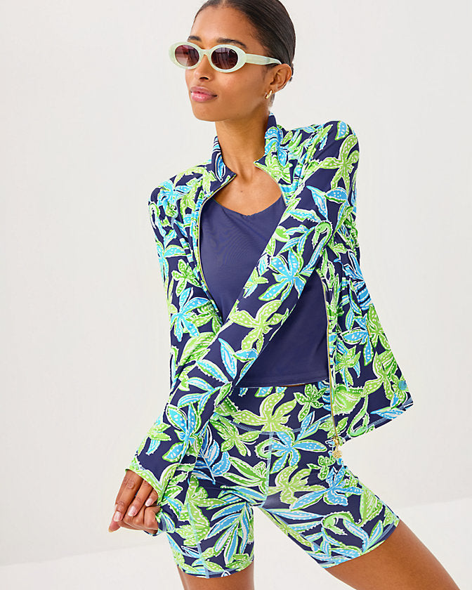 UPF 50+ Luxletic Breaker Jacket - Sapphire Pool Tropical Tango