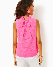 Load image into Gallery viewer, Dahliana Eyelet Top - Roxie Pink Garden Party Eyelet
