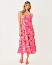 Load image into Gallery viewer, Jorgian Linen Midi Dress - Paradise Punch Jims Stuff
