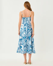 Load image into Gallery viewer, Jorgian Linen Midi Dress - Resort White Oversized Harlillyquin
