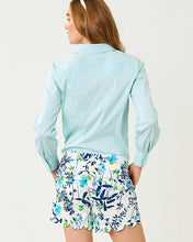 Load image into Gallery viewer, The Tie Lilly Shirt - Capri Blue Shadow Shirting Stripe
