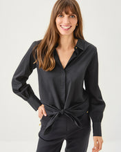 Load image into Gallery viewer, The Tie Lilly Shirt - Noir
