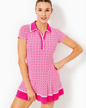 Load image into Gallery viewer, UPF 50+ Luxletic Jessamy Dress - Passion Fruit Pink X Resort White Butterfly Pattern

