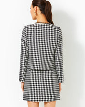 Load image into Gallery viewer, Corvina Boucle Jacket - Noir Houndstooth Sequin Boucle
