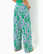 Load image into Gallery viewer, 31&quot; Allena Knit Palazzo Pant - Brazilian Green Salty Sandbar
