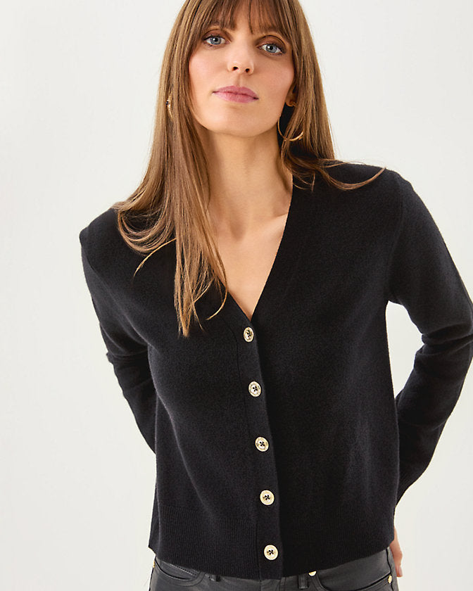 Tippery Cashmere Cardigan  - Black