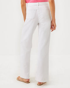 33" Aniston High Rise Straight Leg Jean - Resort White