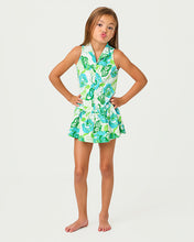 Load image into Gallery viewer, UPF 50+ Luxletic Girls Mini Federica Dress - Resort White Monarch Rose
