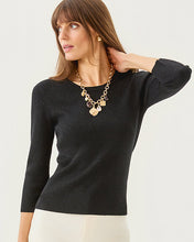 Load image into Gallery viewer, Esli 3/4 Sleeve Sweater - Black Metallic
