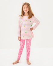 Load image into Gallery viewer, Girls Mini Ballad Sweatshirt - Pink Muse X Resort White Make Limeade Embroidery
