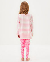 Load image into Gallery viewer, Girls Mini Ballad Sweatshirt - Pink Muse X Resort White Make Limeade Embroidery
