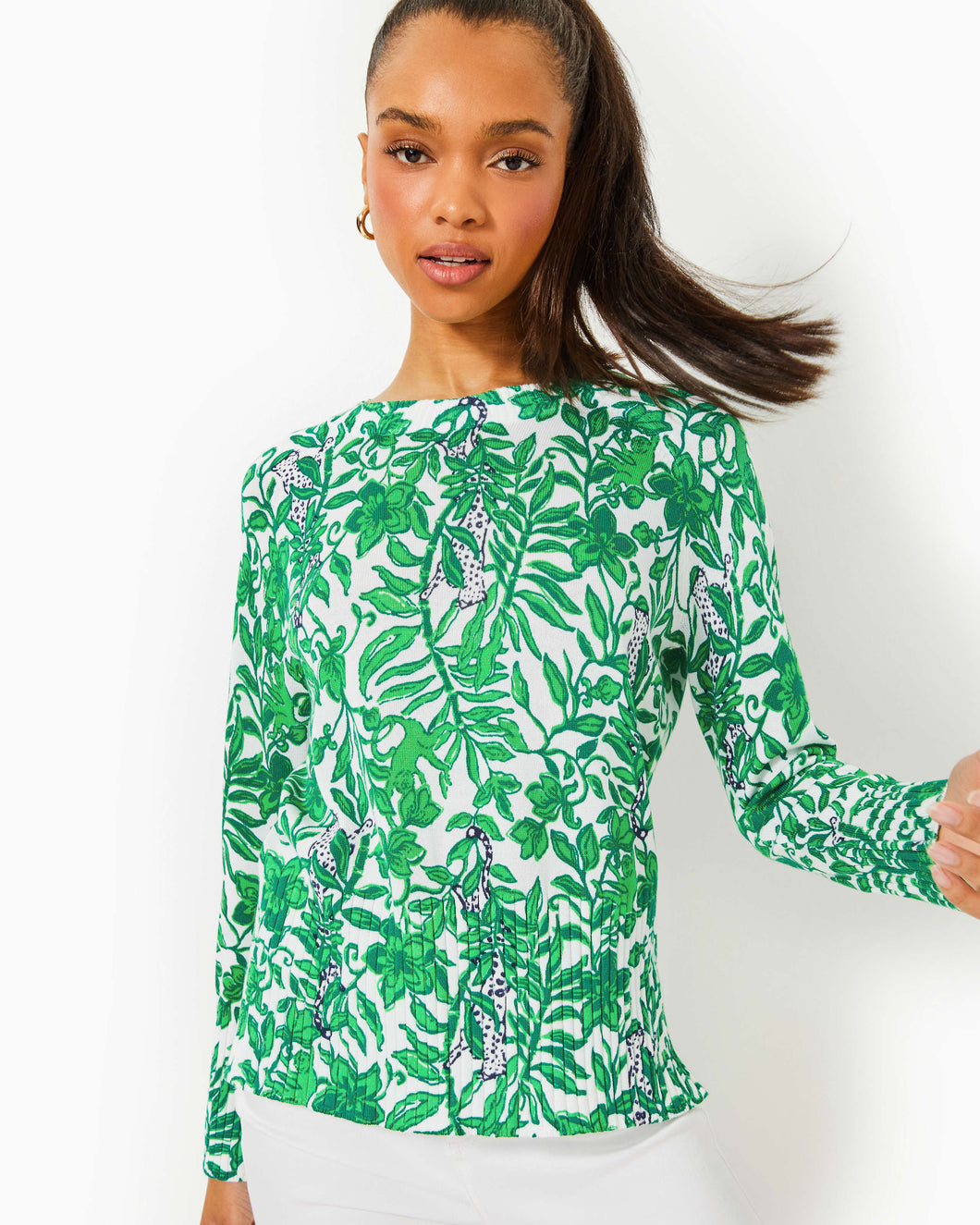 Salima Sweater - Fiddle Leaf Green Lil Escape Plan