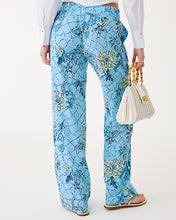 Load image into Gallery viewer, 32" Bal Harbour Palazzo Pant - Bellevue Blue Breakers Beach Engineered Pant
