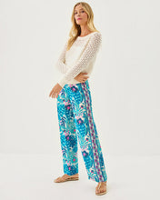 Load image into Gallery viewer, 32&quot; Bal Harbour Palazzo Pant - Breezy Aqua Best Fronds Forever Engineered Pant
