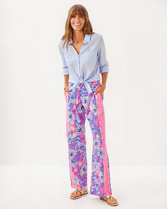 32" Bal Harbour Palazzo Pant - Multi Totally Koalafied Engineered Bottom