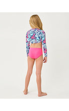 Load image into Gallery viewer, Girls UPF 50+ Ibbie Rashguard Set - Starlight Navy In All Her Glory
