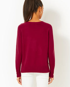 Kaycee Sweater - Malbec Red