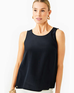 Dionna Silk Top - Noir