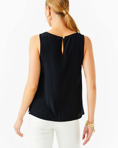 Dionna Silk Top - Noir