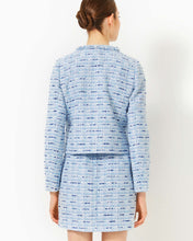 Load image into Gallery viewer, Kavita Boucle Jacket - Bonaire Blue Coastal Vibes Boucle
