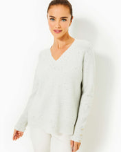 Load image into Gallery viewer, Kaycee Sequin Sweater - Heathered Pebble Beach Metallic
