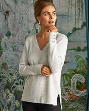 Load image into Gallery viewer, Kaycee Sequin Sweater - Heathered Pebble Beach Metallic
