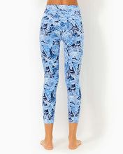 Load image into Gallery viewer, UPF 50+ Luxletic 24&quot; High Rise Weekender Midi Legging - Bonaire Blue Coastal Constellation
