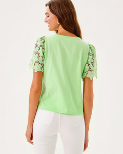 Sebene Knit Top - Cool Mint