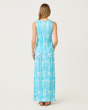 Load image into Gallery viewer, Melodie Maxi Dress - Capri Blue Roseys Petals
