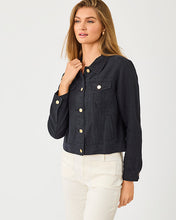 Load image into Gallery viewer, Seaspray Linen Jacket - Noir
