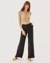Load image into Gallery viewer, 32&quot; Celesta High Rise Palazzo Pant - Noir
