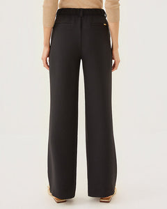 32" Celesta High Rise Palazzo Pant - Noir