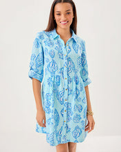 Load image into Gallery viewer, Shaela Dress - Fresh Water Blue Cool As Shell
