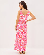 Load image into Gallery viewer, Skylar Midi Dress - Resort White Lovely Long Stems Engineered Knit Dress

