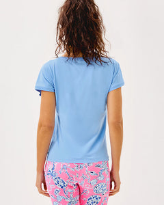 UPF 50+ Luxletic Glenna Active Tee - Jacaranda Blue