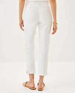 27" Nancee High Rise Crop Pant - Resort White