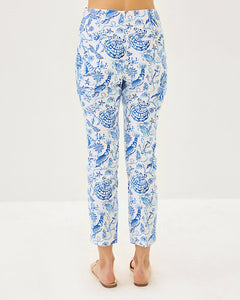 27" Nancee High Rise Crop Pant - Resort White Barefoot Beachcombers
