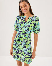Load image into Gallery viewer, Olivine Short Sleeve Dress - Sapphire Pool Tropical Tango
