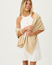 Load image into Gallery viewer, Lanelle Wrap - Heathered Wicker Tan Metallic
