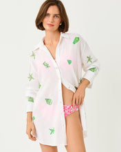 Load image into Gallery viewer, Kwitney Long Sleeve Cotton Cover-Up - Ship to Shore
